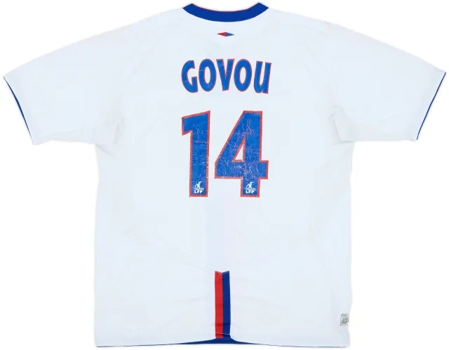 2004-05 Lyon Home Shirt Govou #14 - 5/10 - (L)