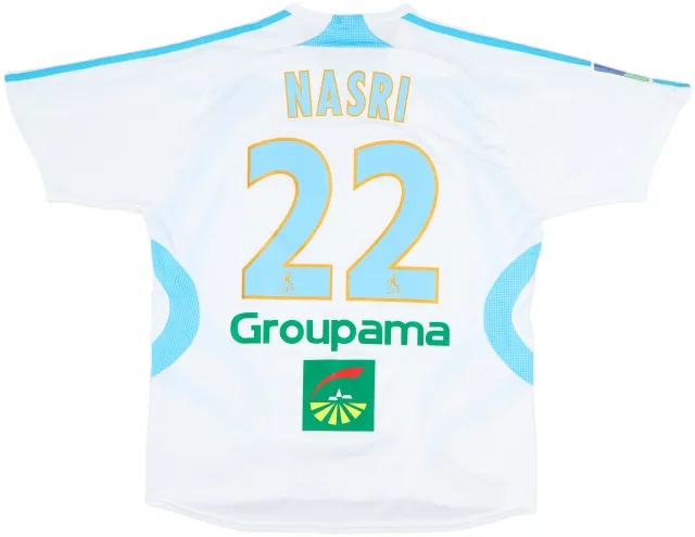 2007-08 Olympique Marseille Home Shirt Nasri #22 - 4/10 - (XL)