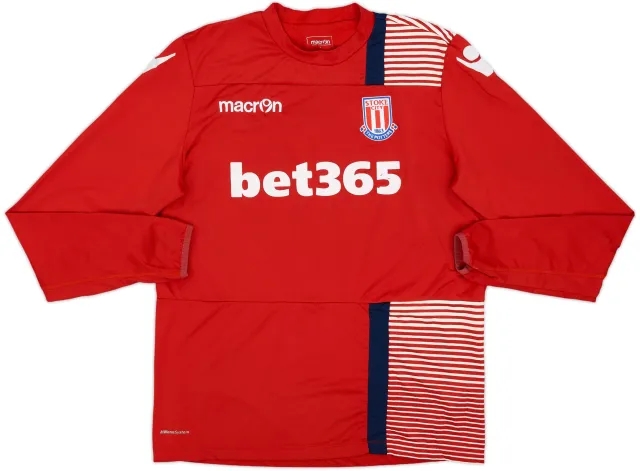 Macron Stoke City Mens SS Home Shirt 2017/18