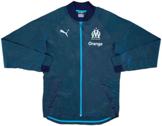 2018-19 Olympique Marseille Puma Track Jacket - 9/10 - (S)