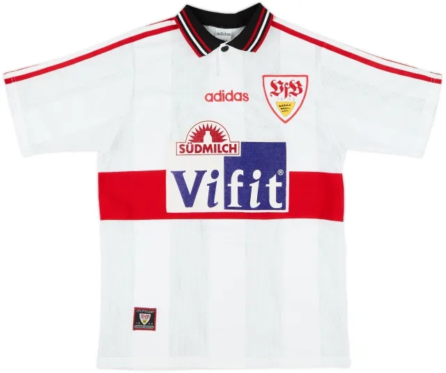 adidas Stuttgart Boys SS Home Shirt 1996/97