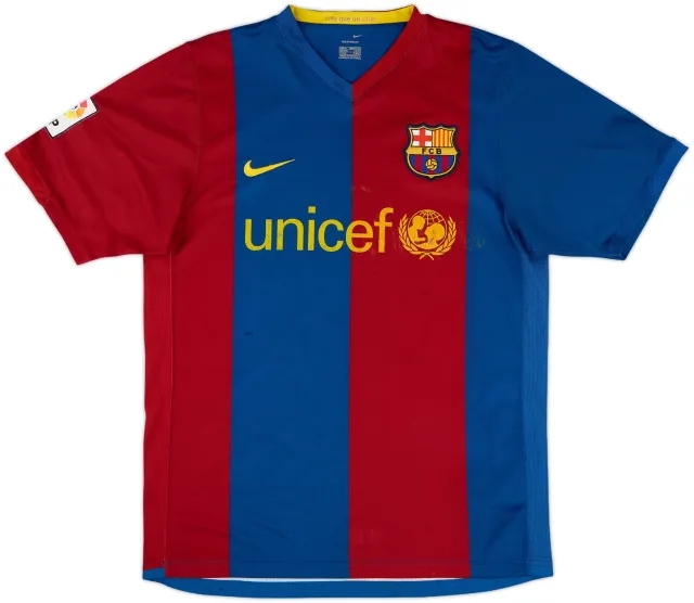 Nike Barcelona Mens SS Home Shirt 2006/07