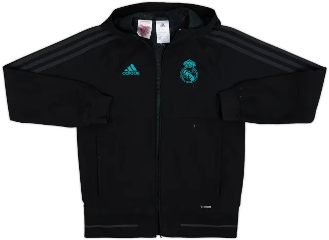 2017-18 Real Madrid adidas Hooded Track Jacket - 4/10 - (S.Boys)