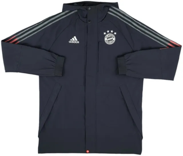 2020-21 Bayern Munich adidas Hooded Rain Jacket - 9/10 - (M)