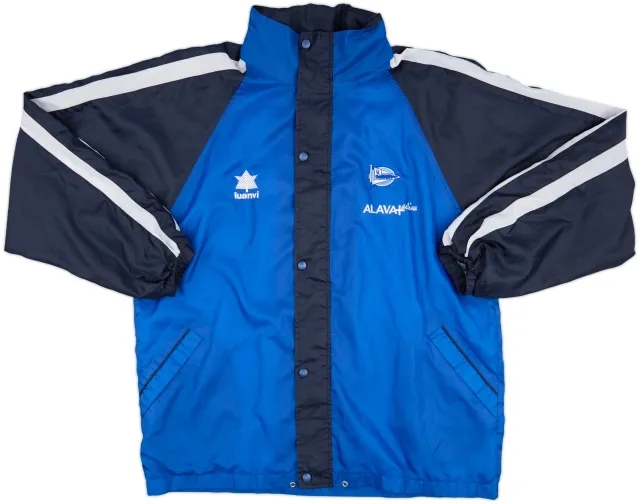 1999-00 Alaves Luanvi Hooded Rain Jacket - 9/10 - (XXL)