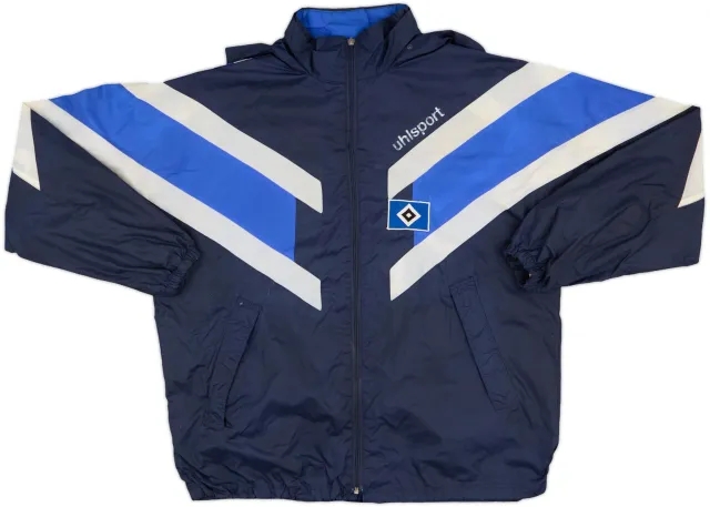 1995-96 Hamburg Uhlsport Hooded Rain Jacket - 4/10 - (M/L)