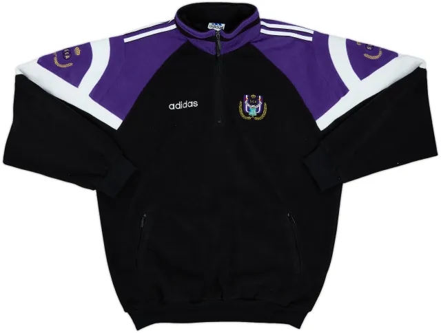 1997-98 Anderlecht adidas 1/4 Zip Fleece Jacket - 10/10 - (L)