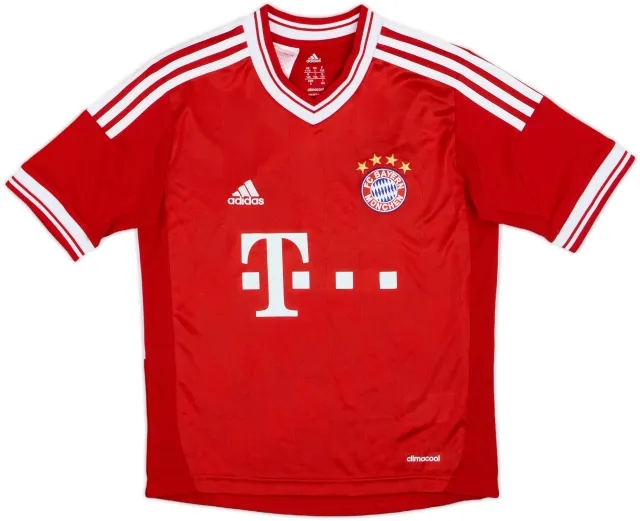 adidas Bayern Munich Boys SS Home Shirt 2013/14