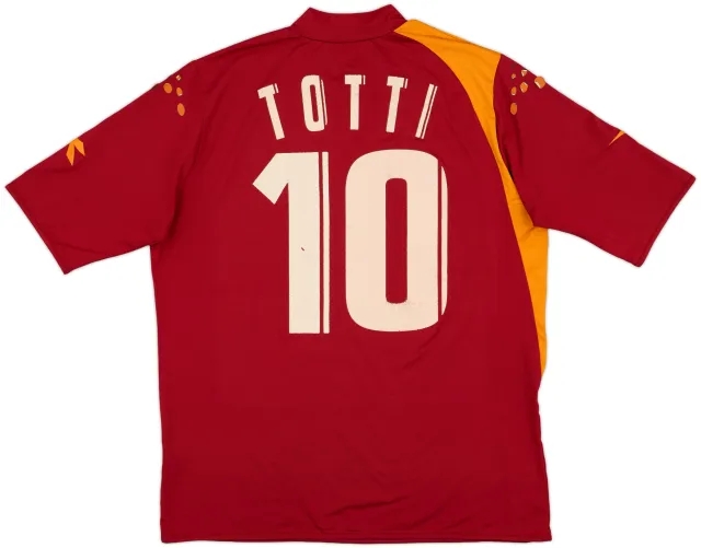 2005-06 Roma Home Shirt Totti #10 - 5/10 - (XL)