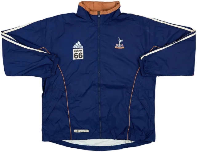 1999-00 Tottenham adidas Player Issue Hooded Rain Jacket #66 - 6/10 - (L/XL)