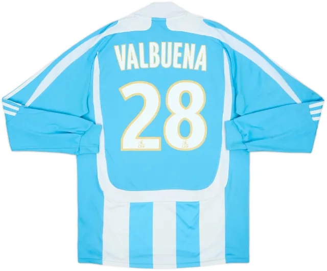 2007-08 Olympique Marseille Away L/S Shirt Valbuena #28 - 5/10 - (S)