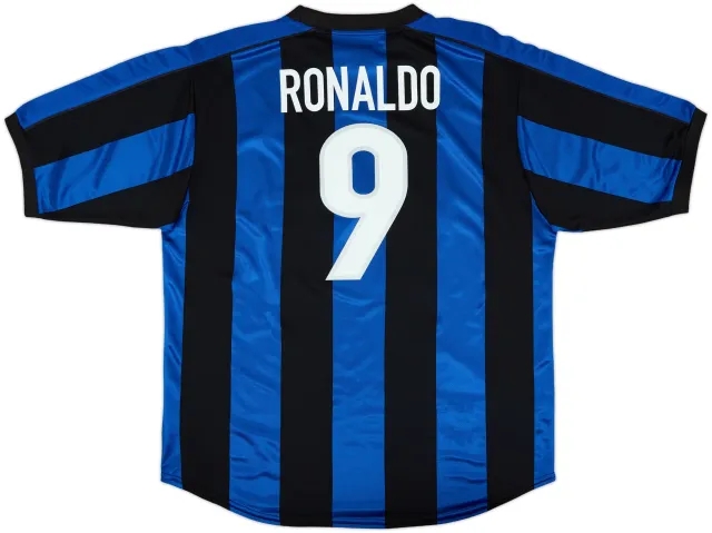 1999-00 Inter Milan Home Shirt Ronaldo #9 - 7/10 - (XL)