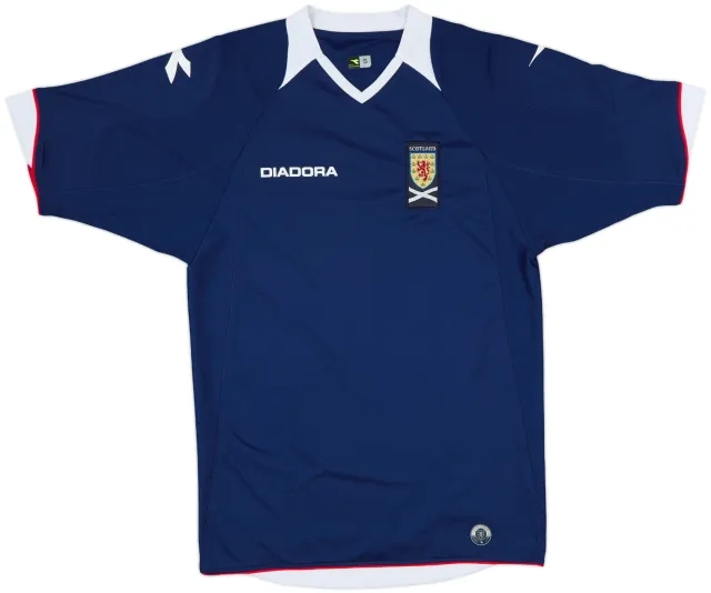 Diadora Scotland Mens SS Home Shirt 2008
