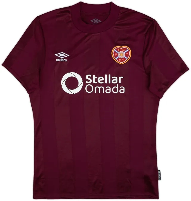 Umbro Heart of Midlothian Mens SS Home Shirt 2024/25