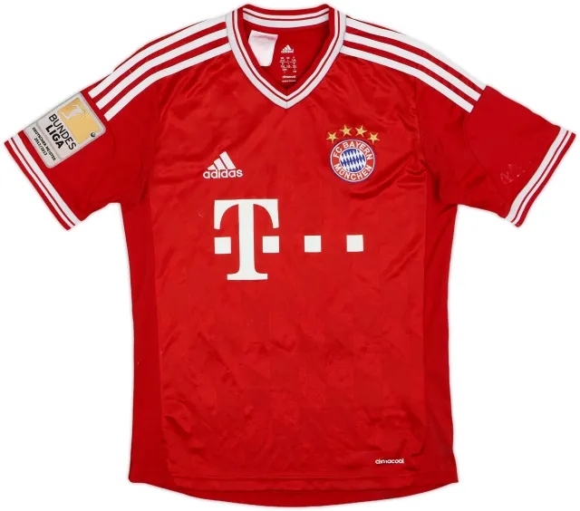 adidas Bayern Munich Boys SS Home Shirt 2013/14