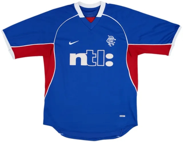 Nike Rangers Mens SS Home Shirt 2001/02