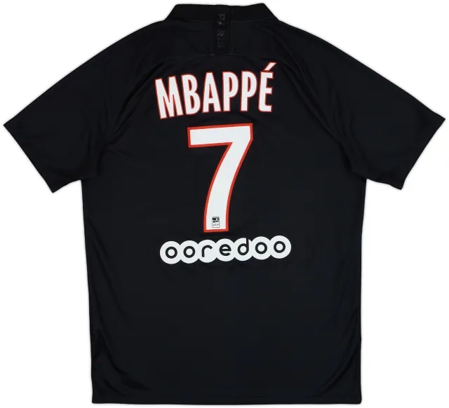 2019-20 Paris Saint-Germain Fourth Shirt Mbappe #7 - 5/10 - (L)