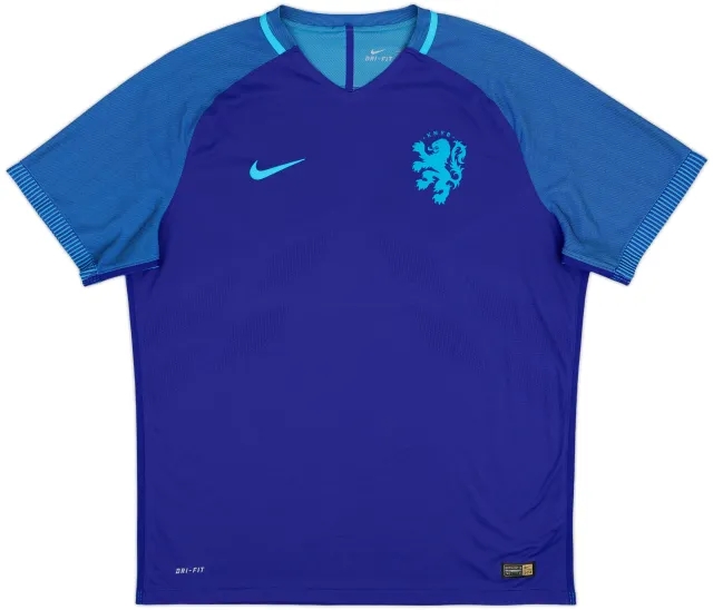 2016 Netherlands Authentic Away Shirt - 9/10 - (XXL)