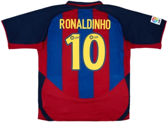 Nike Barcelona Mens SS Home Shirt 2003/04