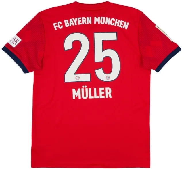 adidas Bayern Munich Mens SS Home Shirt 2018/19