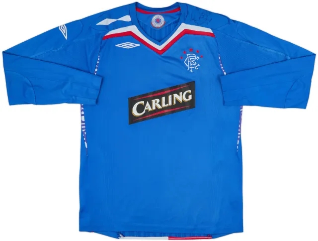 Umbro Rangers Mens LS Home Shirt 2007/08