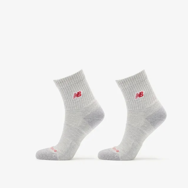 New Balance Active Premium Crew Quarter 2-Pack Athletic Grey Xl