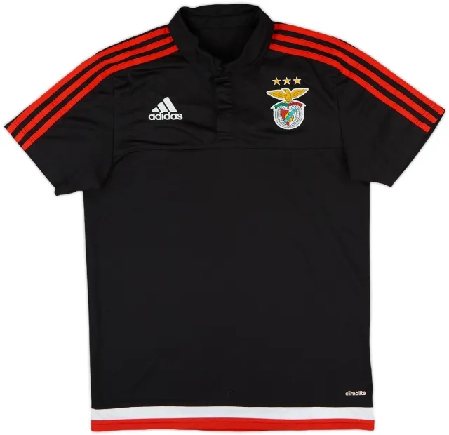 2015-16 Benfica adidas Polo Shirt - 9/10 - (S)