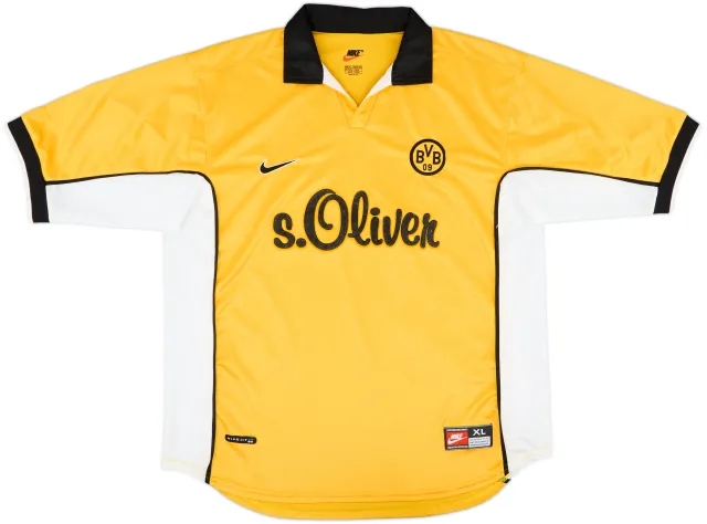 Nike Borussia Dortmund Mens SS Home Shirt 1998/00
