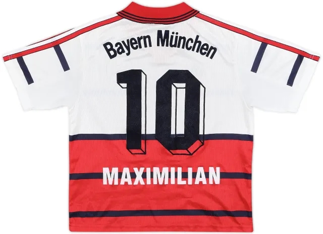 adidas Bayern Munich Boys SS Away Shirt 1998/00