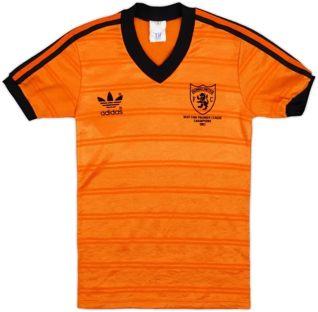 adidas Dundee United Boys SS Home Shirt 1983/84
