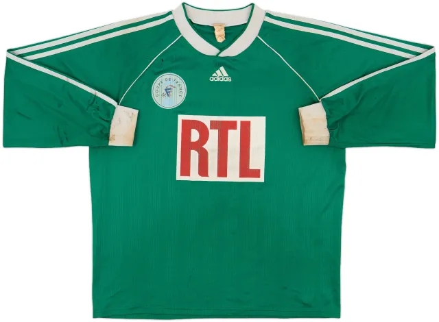 adidas France Mens LS Home Shirt 1990