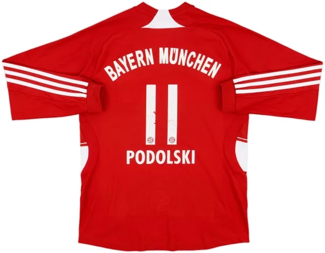adidas Bayern Munich Boys LS Home Shirt 2007/08