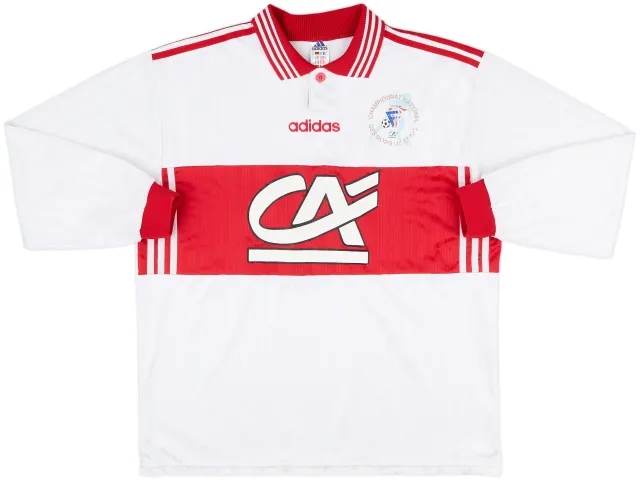 adidas France Mens LS Home Shirt 1990