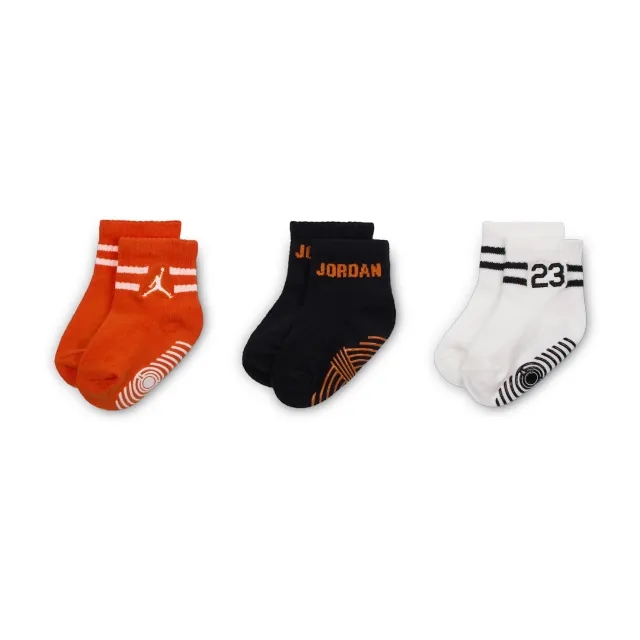 Nike Jordan Baby (0-6M)/Toddler MVP Gripper Socks (3 Pairs) - Black
