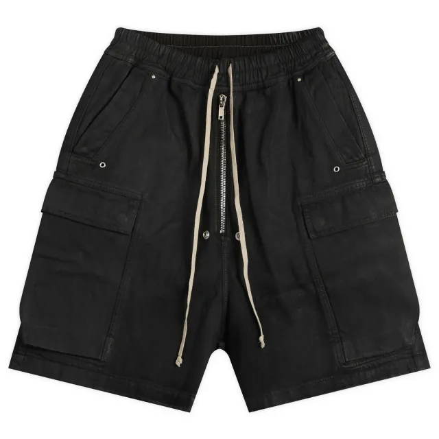 Rick Owens DRKSHDW Men's Cargobela Shorts Black Wax