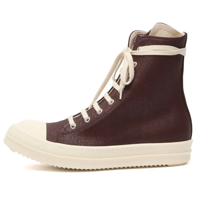 Rick Owens DRKSHDW Women's High Top Sneakers Scab Wax/Milk