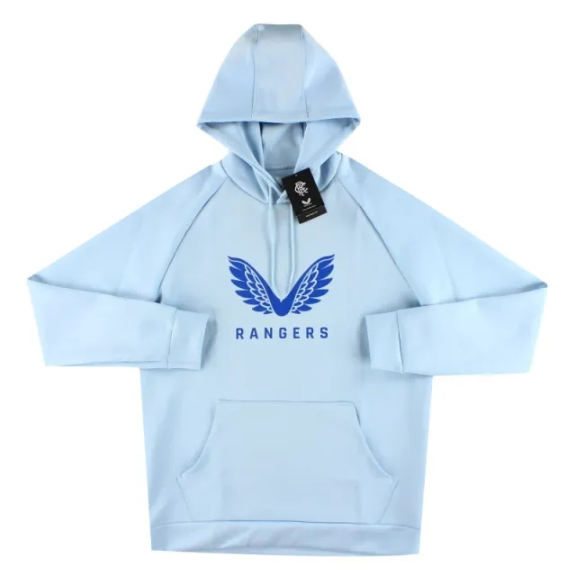 2024-25 Rangers Castore Pro Players Scuba Logo Hoodie *w/tags* - Rangers / w/tags 