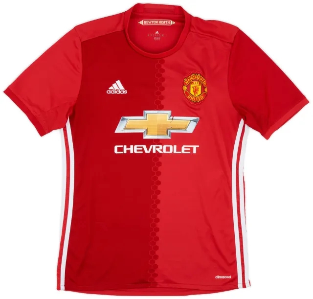 adidas Manchester United Mens SS Home Shirt 2016/17
