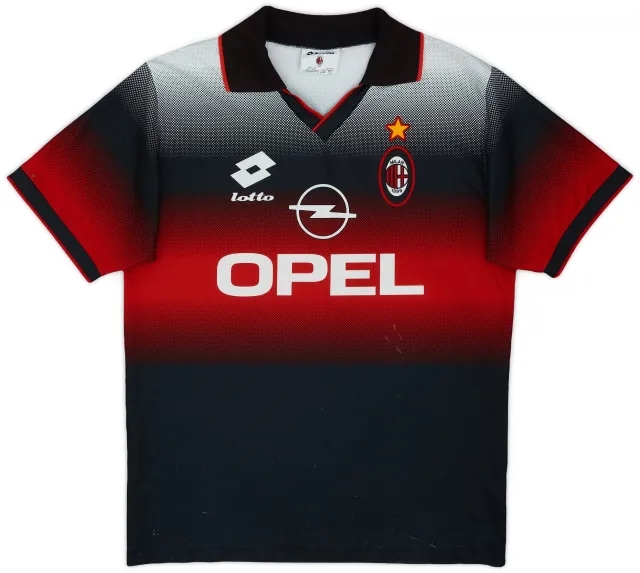 1996-97 AC Milan Lotto Training Shirt - 7/10 - (M)