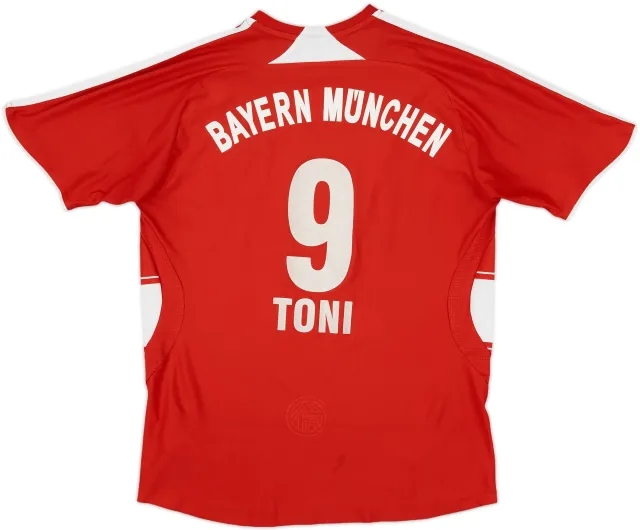 adidas Bayern Munich Boys SS Home Shirt 2007/08