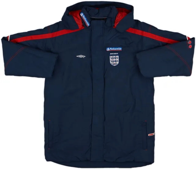 2004-06 England Umbro Hooded Rain Jacket - 8/10 - (XL.Boys)