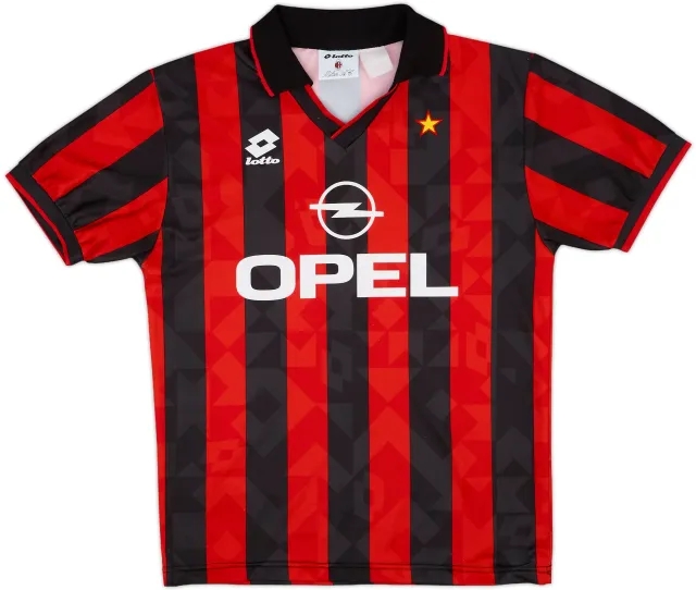 1994-95 AC Milan Home Shirt - 9/10 - (L)