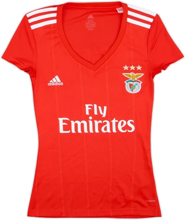 adidas Benfica Womens SS Home Shirt 2018/19