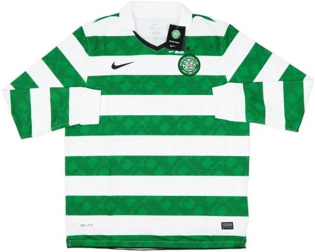 Nike Celtic Mens LS Home Shirt 2010/12