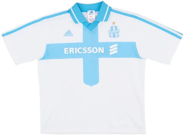 2000-01 Olympique Marseille Home Shirt - 6/10 - (M.Boys)