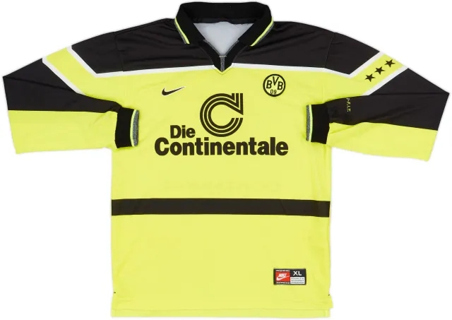 Nike Borussia Dortmund Boys LS Home Shirt 1997/98