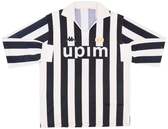 1989-90 Juventus Basic Home L/S Shirt #11 - 6/10 - (L)