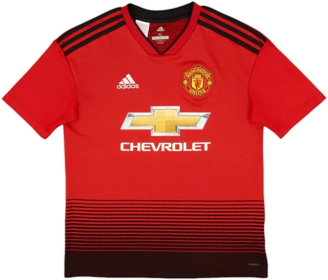 adidas Manchester United Boys SS Home Shirt 2018/19