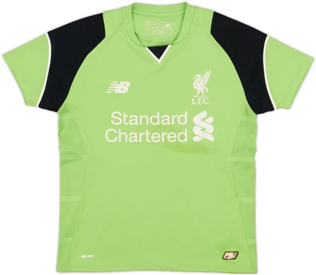 NewBalance Liverpool Boys LS Goalkeeper Home Shirt 2016/17