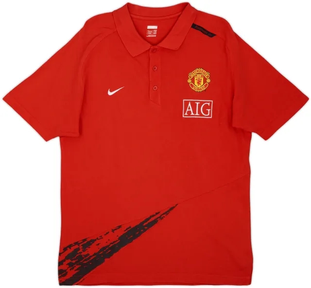 2010-11 Manchester United Nike Polo Shirt - 9/10 - (L)